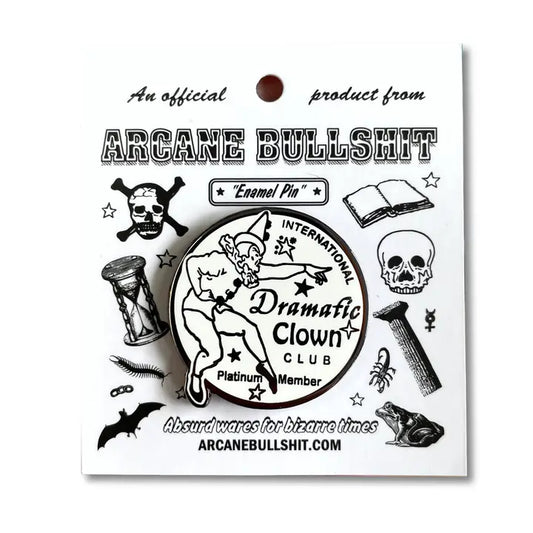 Dramatic Clown Club Pin by Arcane Bullshit