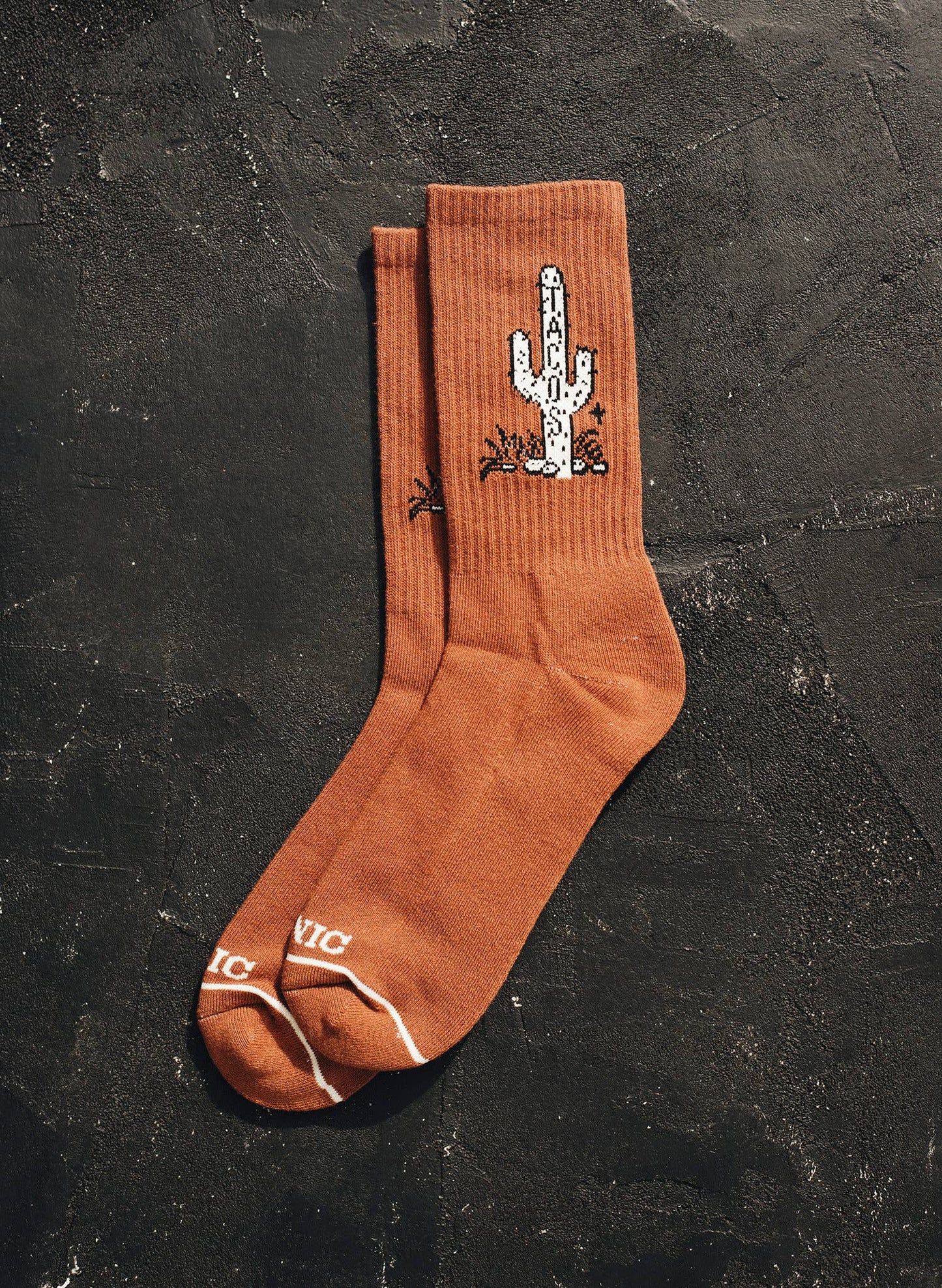 Cactus Taco Western Crew Socks by Pyknic