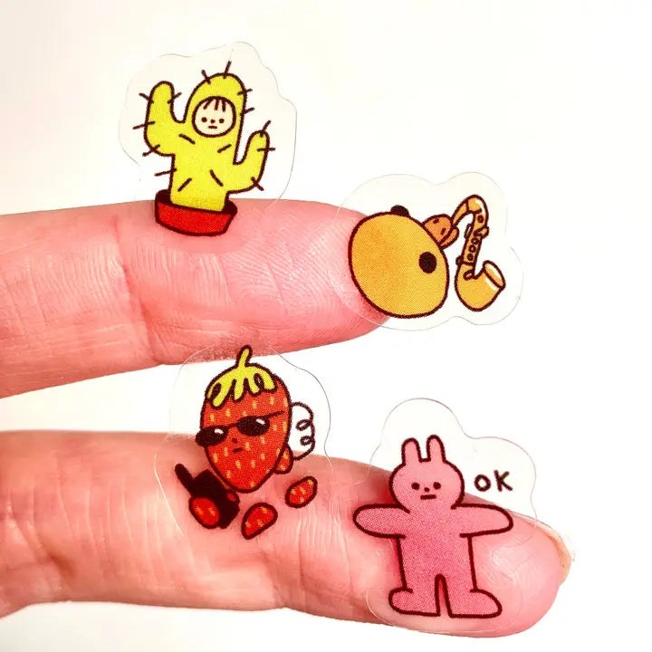 Small Guys 2 Sticker Sheet by Clarice Tudor