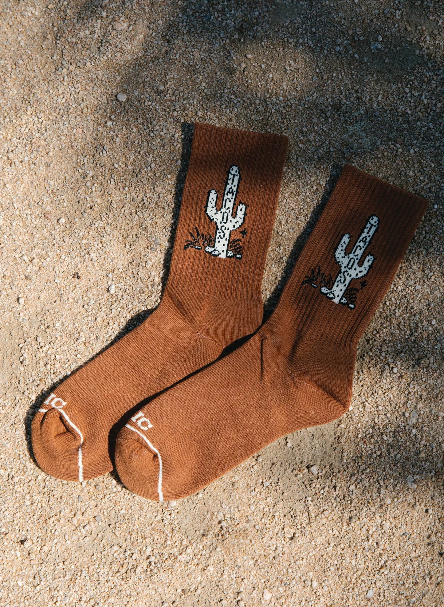 Cactus Taco Western Crew Socks by Pyknic