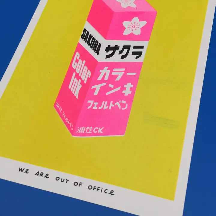 A Very Bright Box of Japanese Sakura Ink by We Are Out Of Office