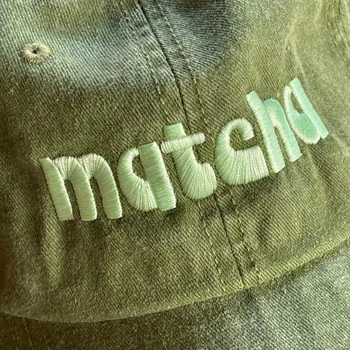Matcha Baseball Cap By The Silver Spider