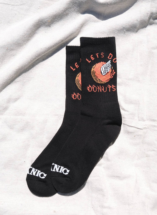 Let's Do Donuts Socks by Pyknic