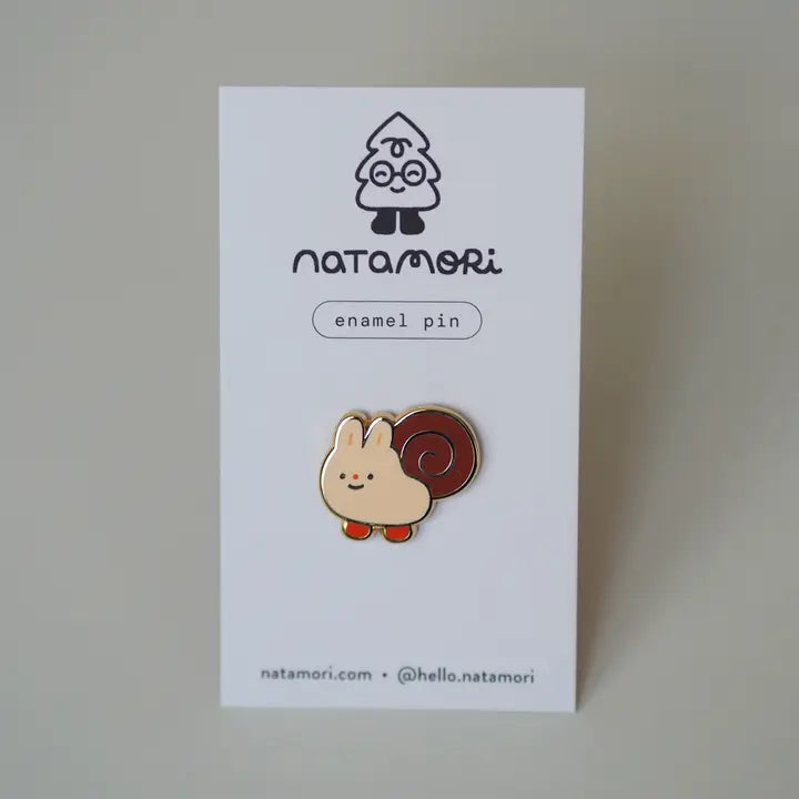Snail Enamel Pin by Natamori