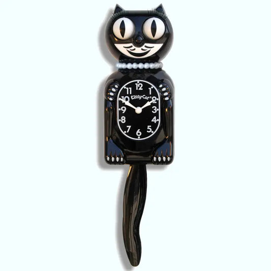 Black Miss Kitty Cat Klock by Kit-Cat Klock