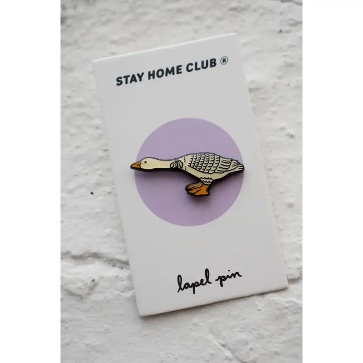 Reaching Enamel Pin by Stay Home club