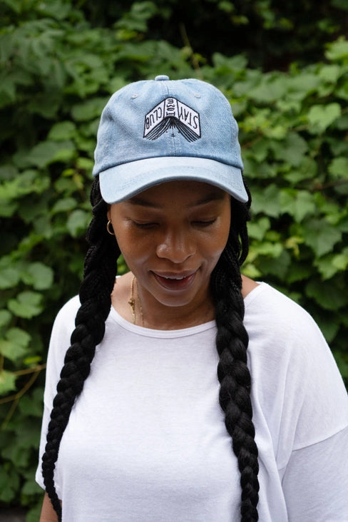 Bookworm Denim Cap by Stay Home Club