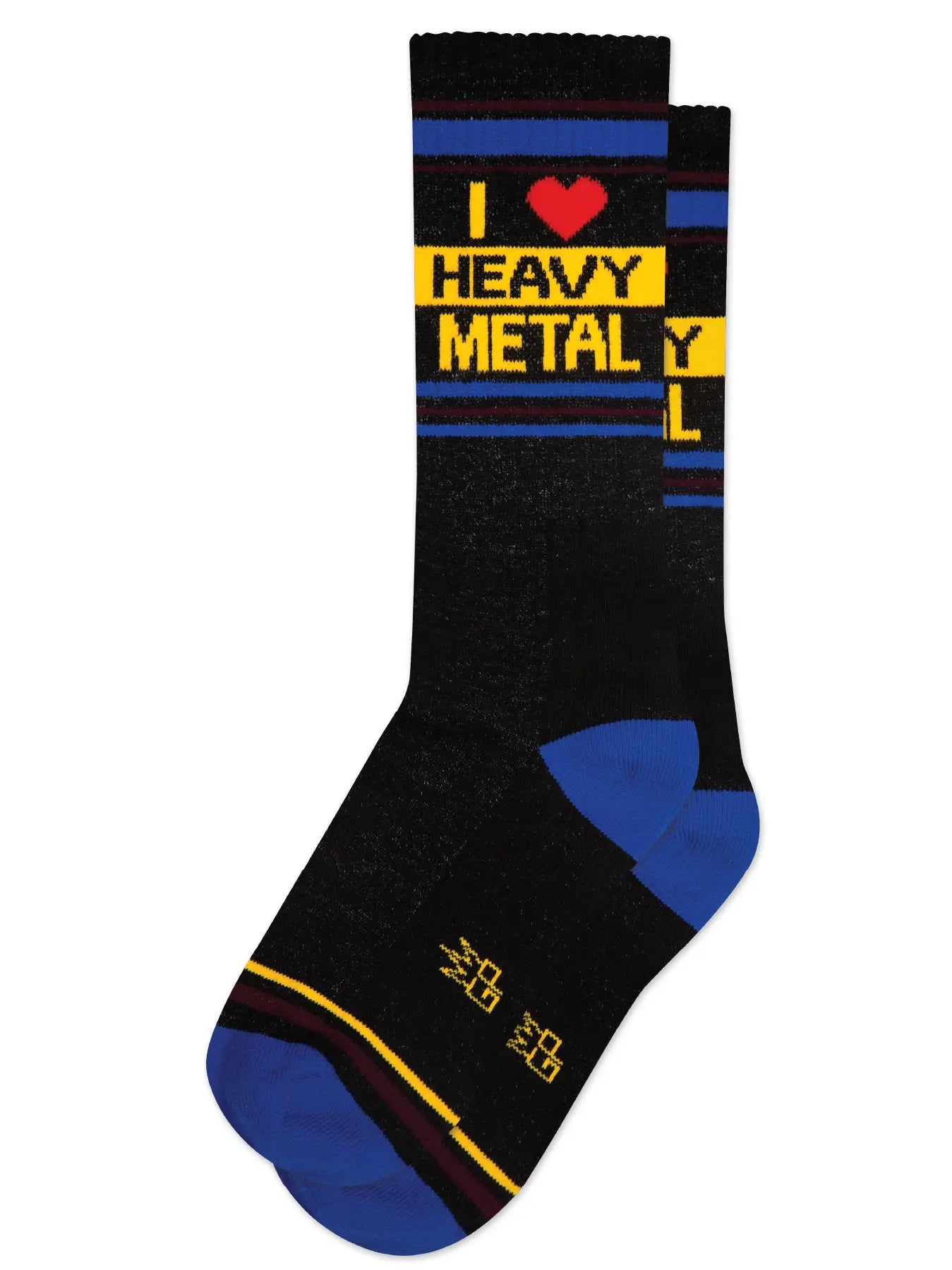 I Love Heavy Metal Socks by Gumball Poodle