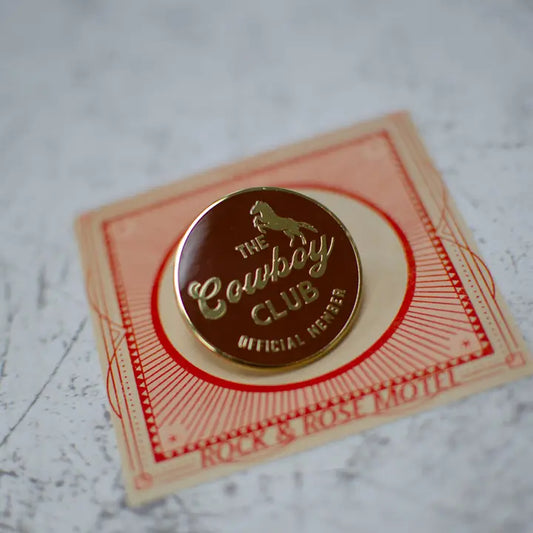 The Cowboy Club Enamel Pin by Rock And Rose Motel