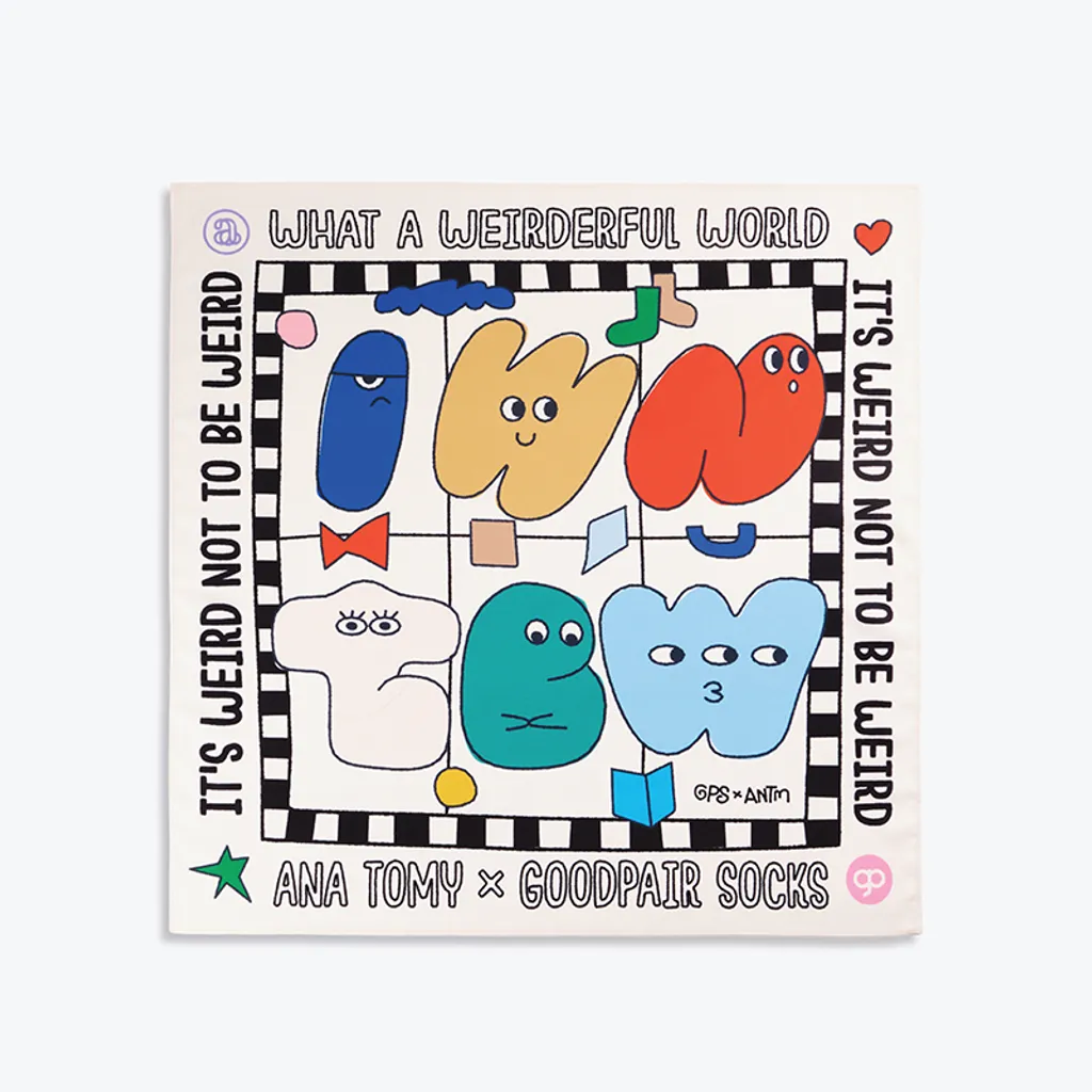 What A Weirdiful World Full Colour Bandana by Good Pair Socks