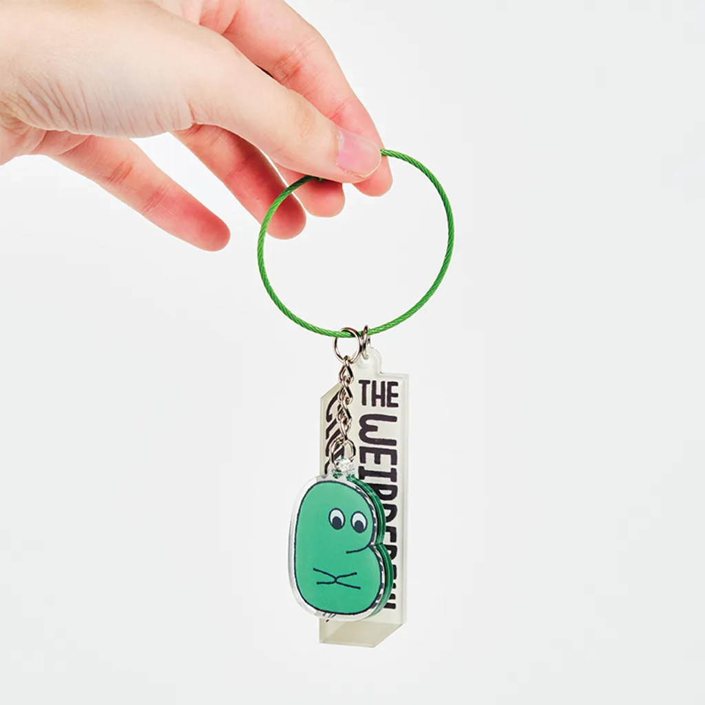 Anxious Green Keyring by Good Pair Socks