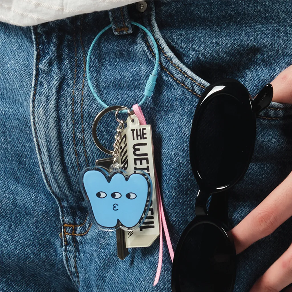 Chill Sky Blue Keyring by Good Pair Socks