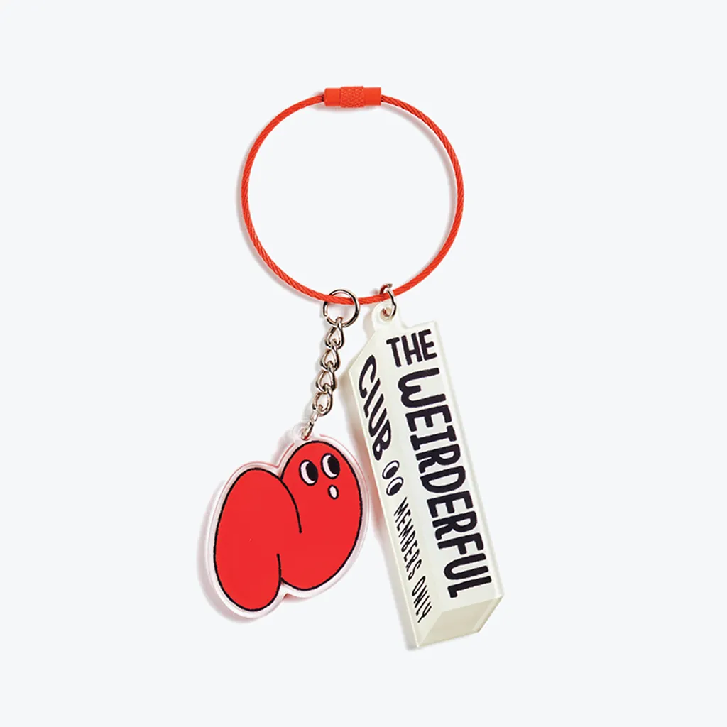 Gullible Red Keyring by Good Pair Socks