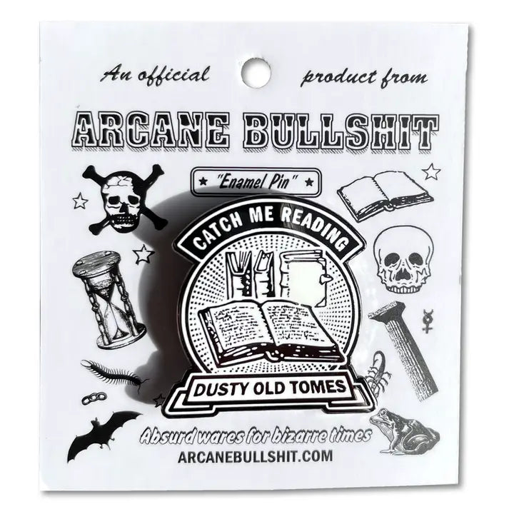 Dusty Old Tomes Enamel Pin  by Arcane Bullshit