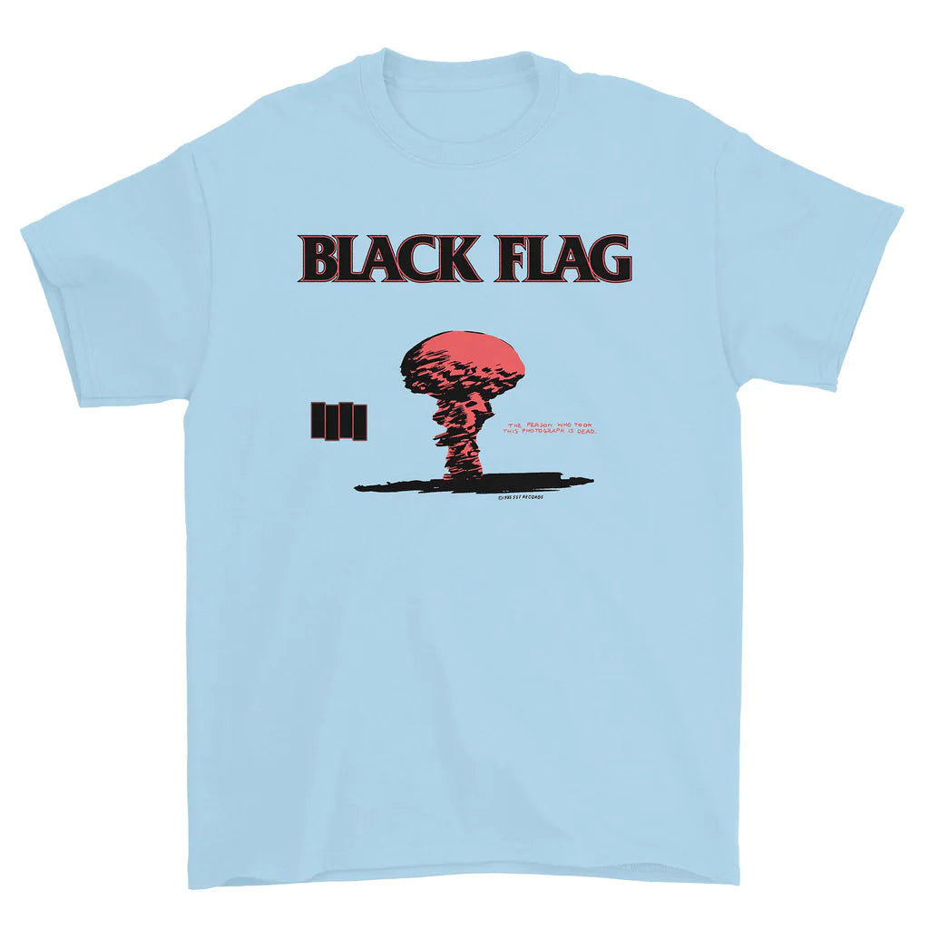 Black Flag Blue Tee by Secondhand Tapes
