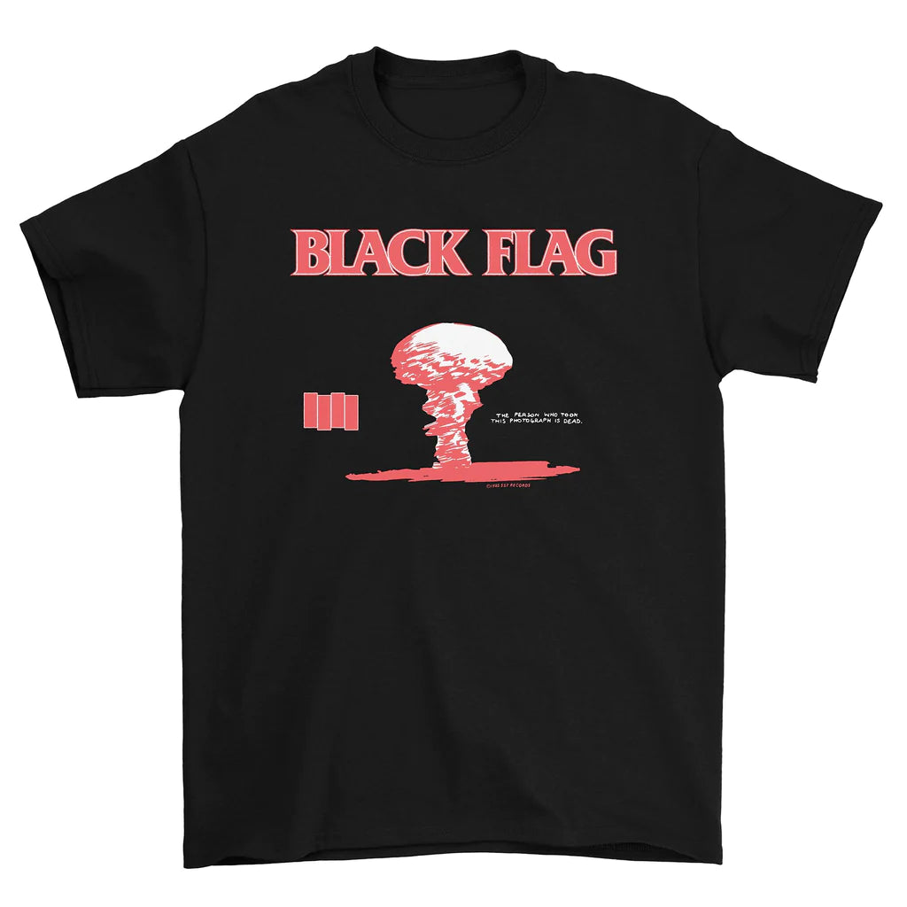 Black Flag Black Tee by Secondhand Tapes