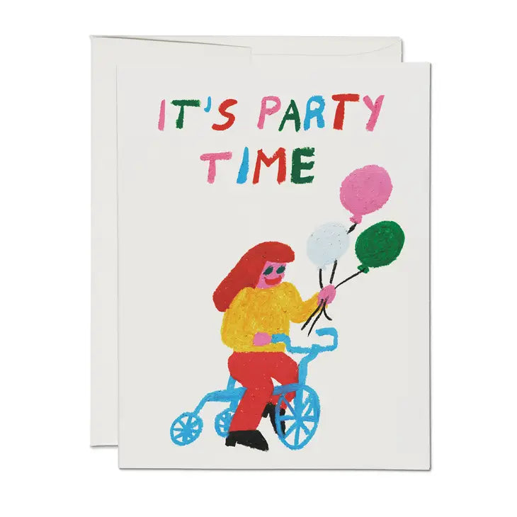 Party Time Tricycle card by Red Cap Cards