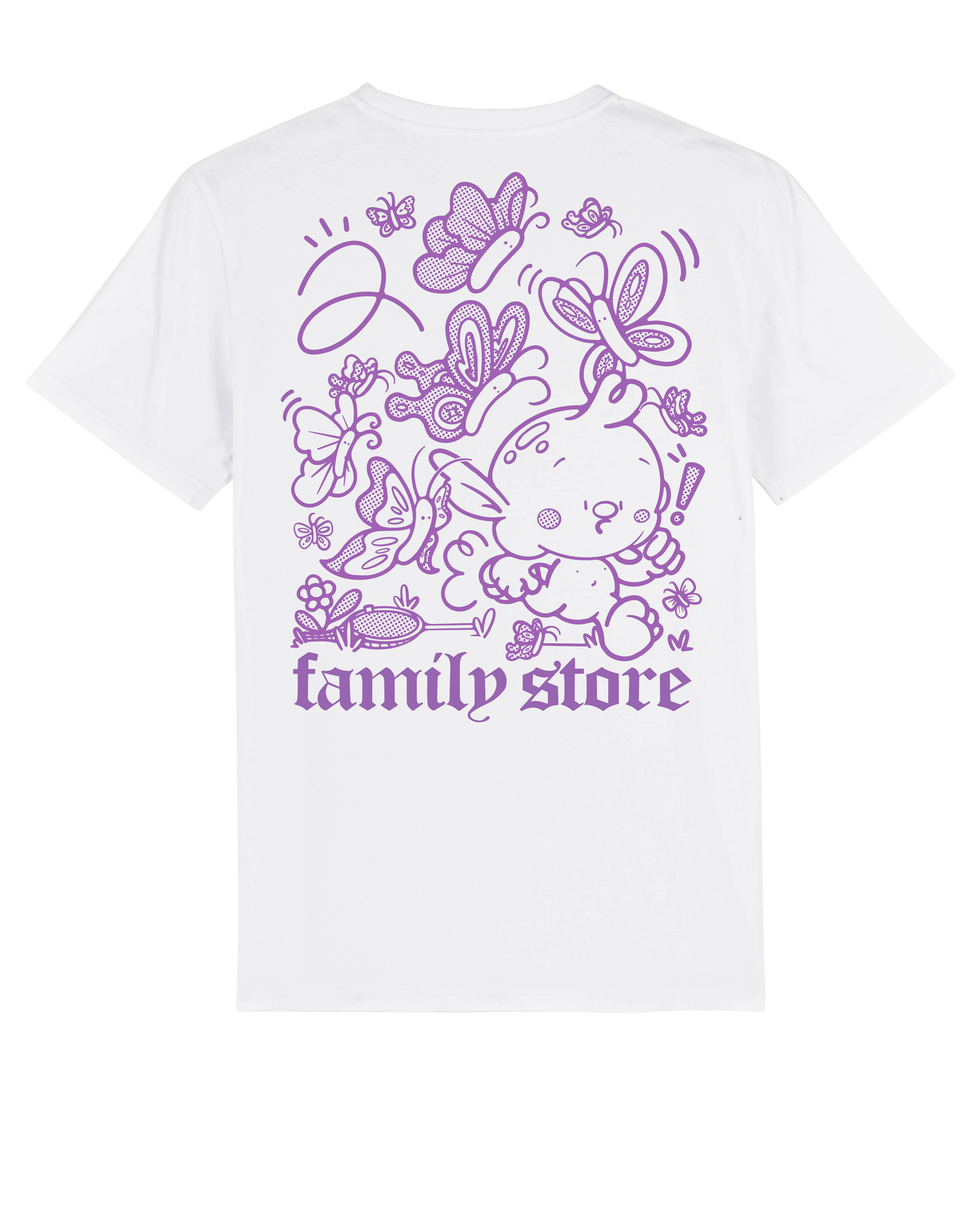 Family Store White & Purple Tee by Bobbi Rae x FS