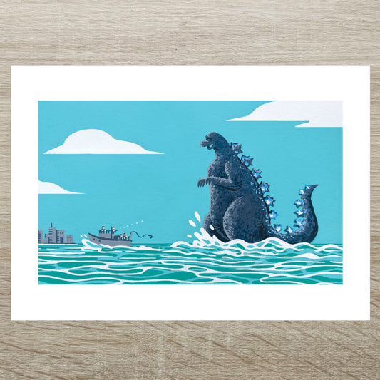 Godzilla Minus One print by James Chapman