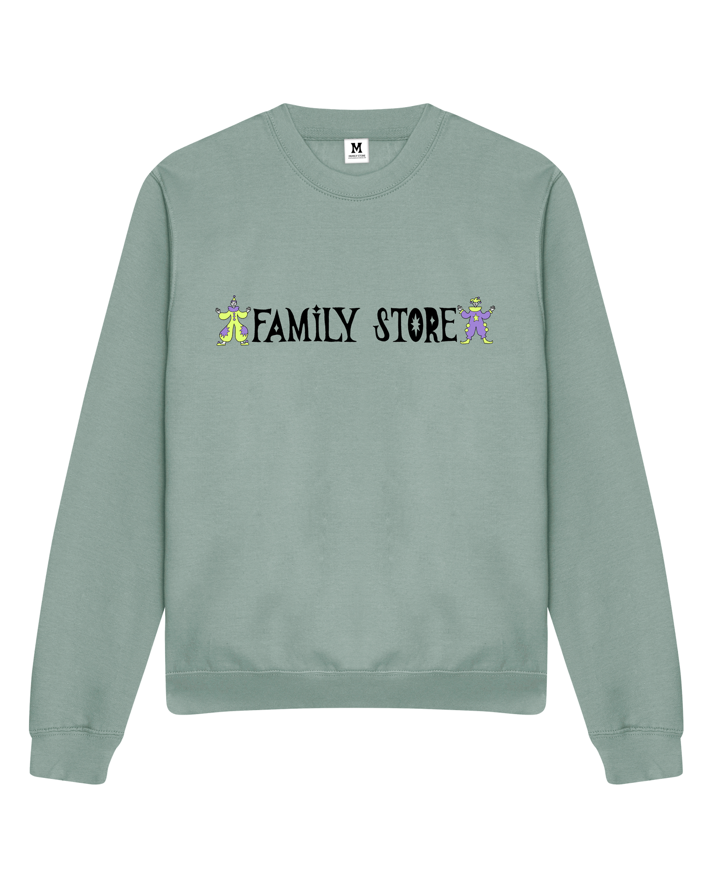 FS X Maddie Fischer Family Store Clowns Green Sweater