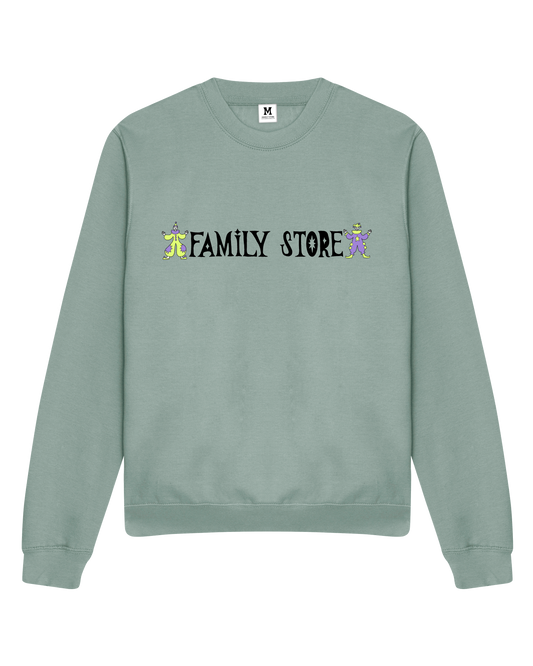 FS X Maddie Fischer Family Store Clowns Green Sweater