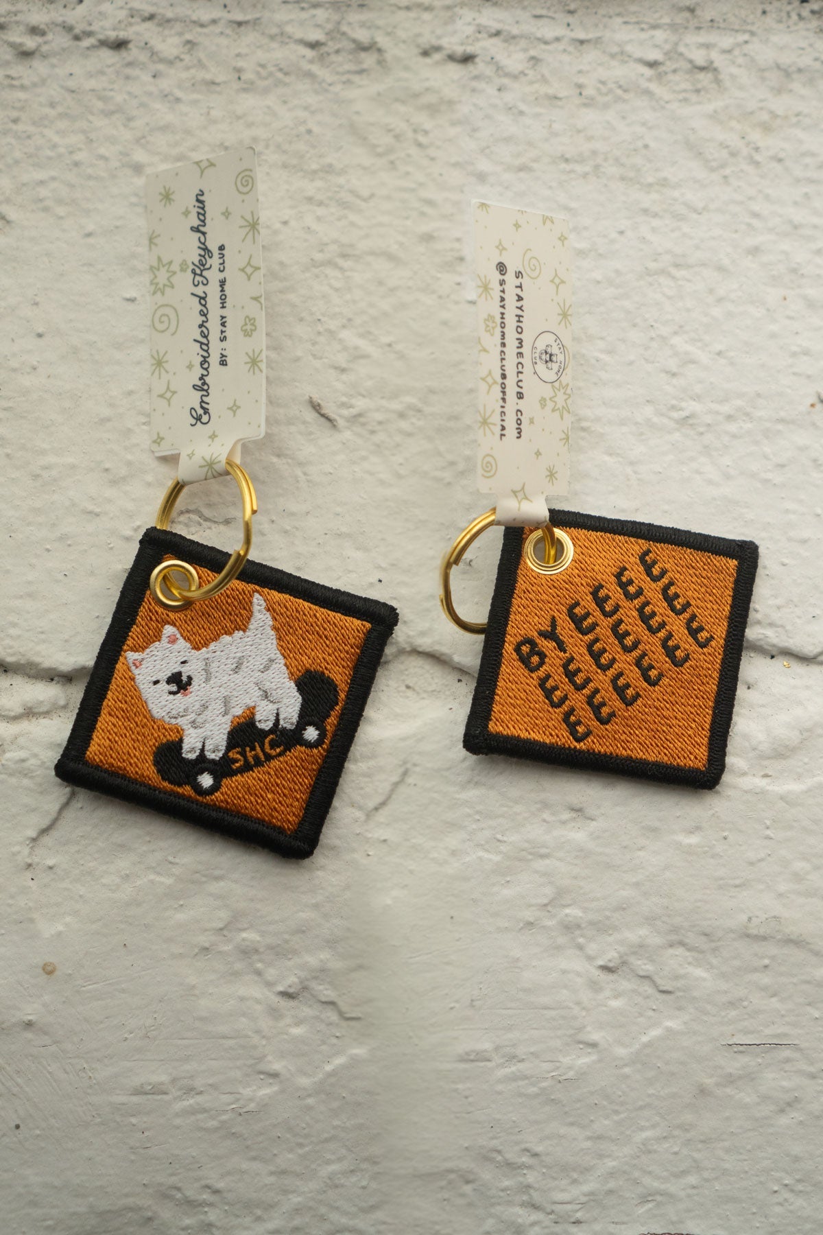 Sk8 Dawg Embroidered Keychain by Stay Home Club