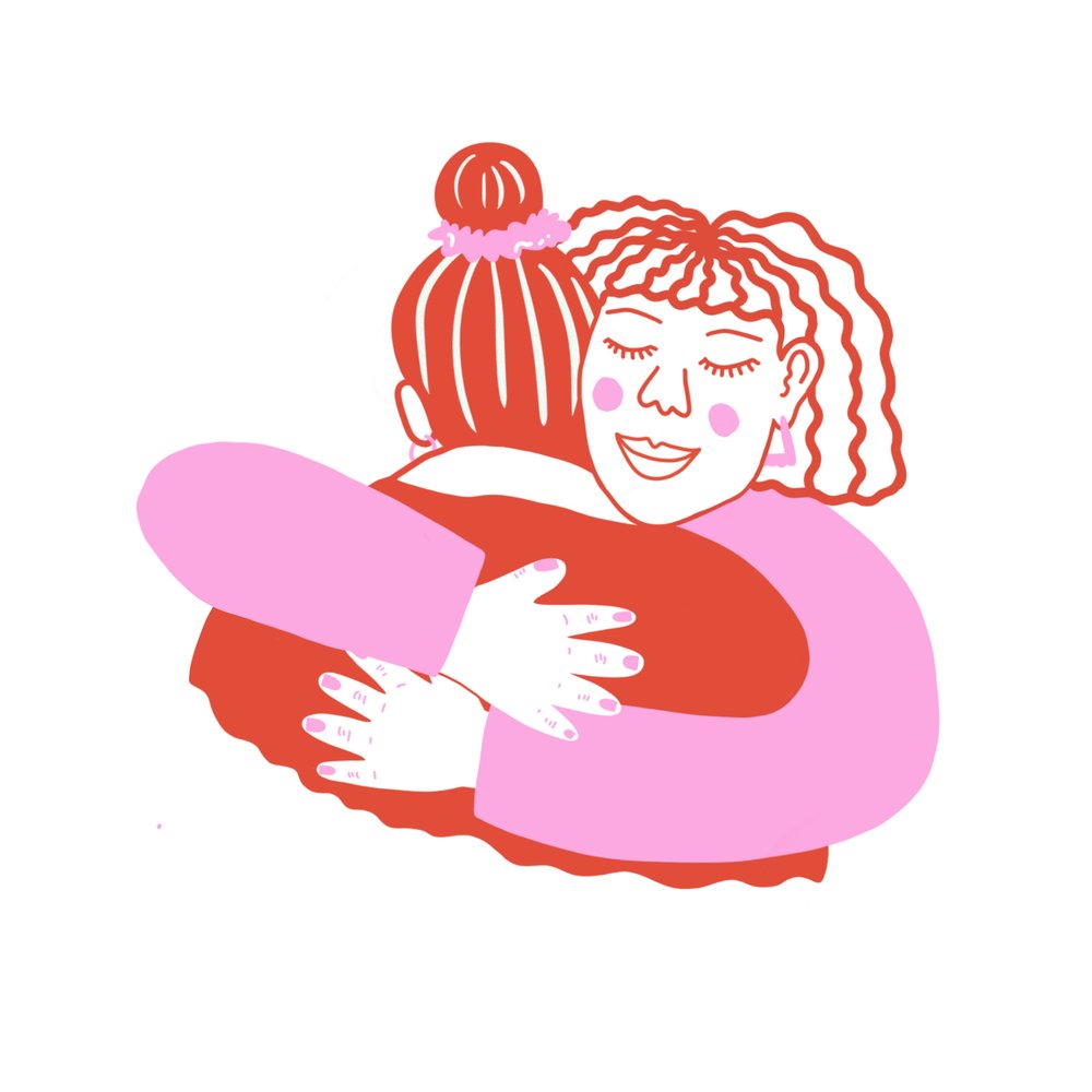 HUG GREETINGS CARD by Lizzie King