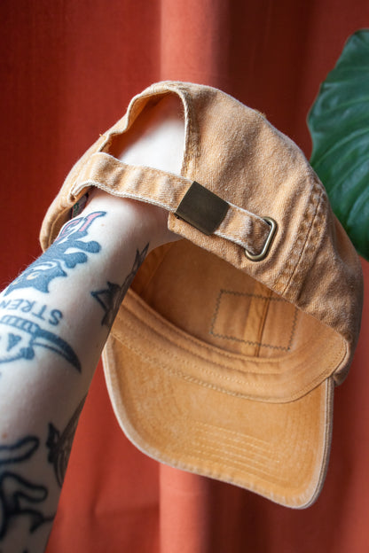 CHAIN DENIM MUSTARD DAD CAP BY FURIOUS CREATIONZ