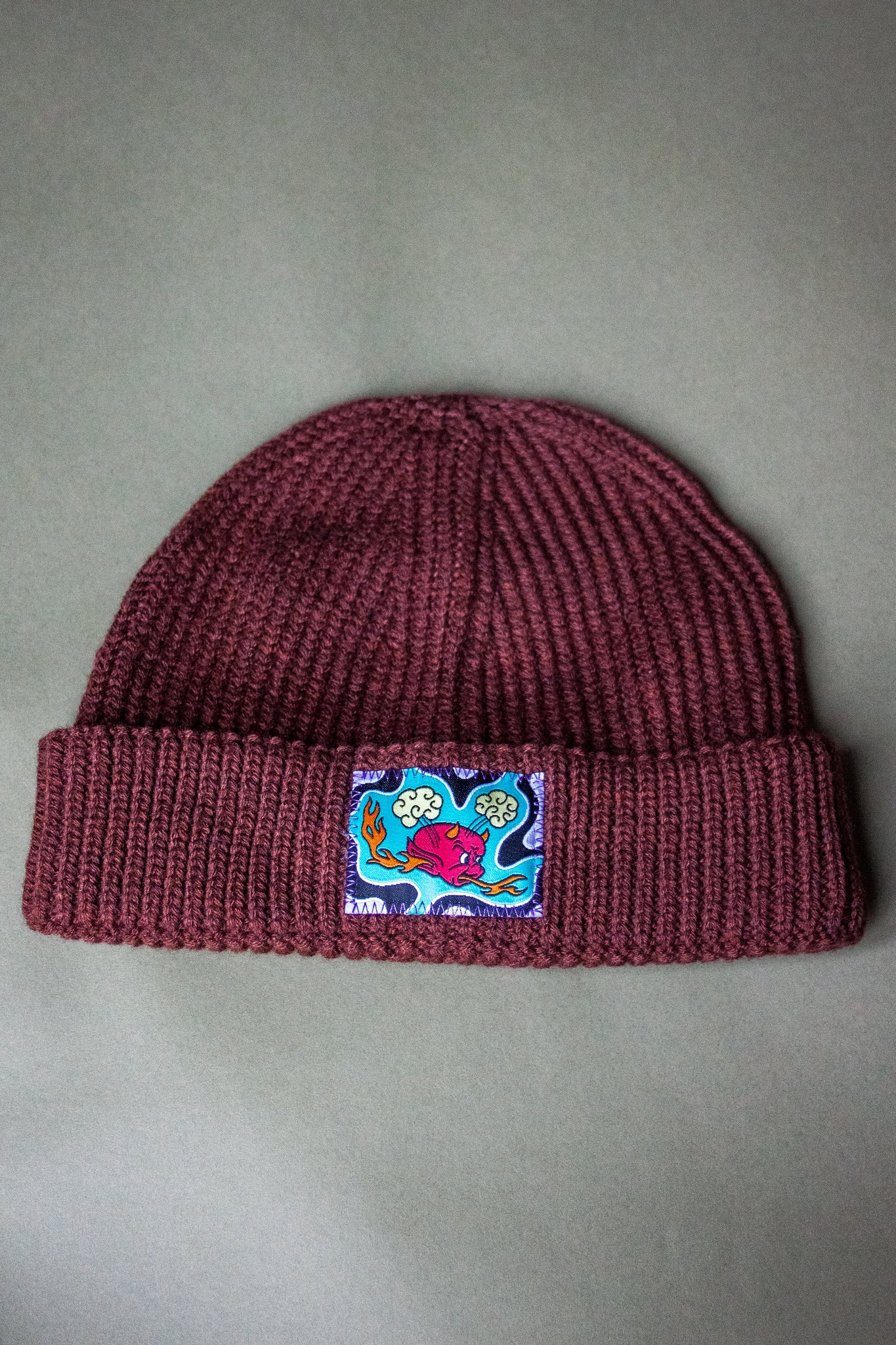 Hot Stuff Recycled Trawler Beanie by Furious Creationz