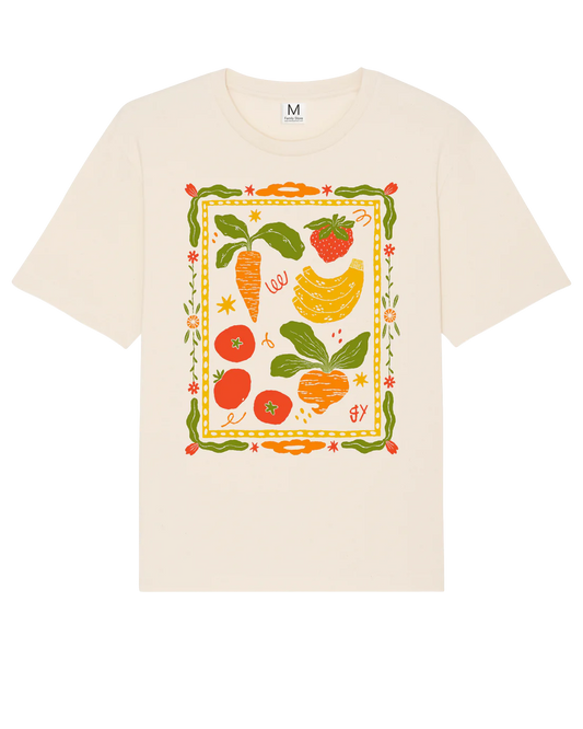 DELICIOUS FRUIT Natural Raw Tee by FS x GRACE YENCER
