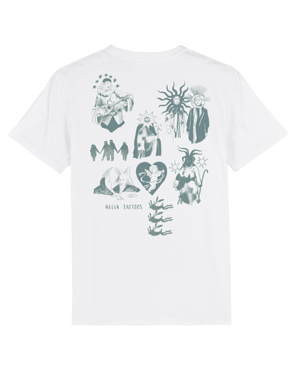 Winter White Tee by Hella Tattoos