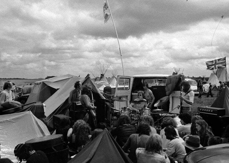 Homer Sykes — Stonehenge 1970s Counterculture Photography Zine by Cafe Royal