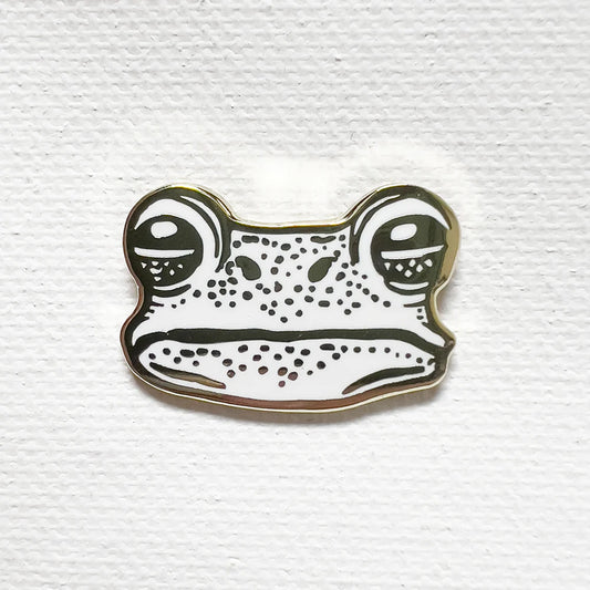 Frog Face Pin by Strike Gently Co.