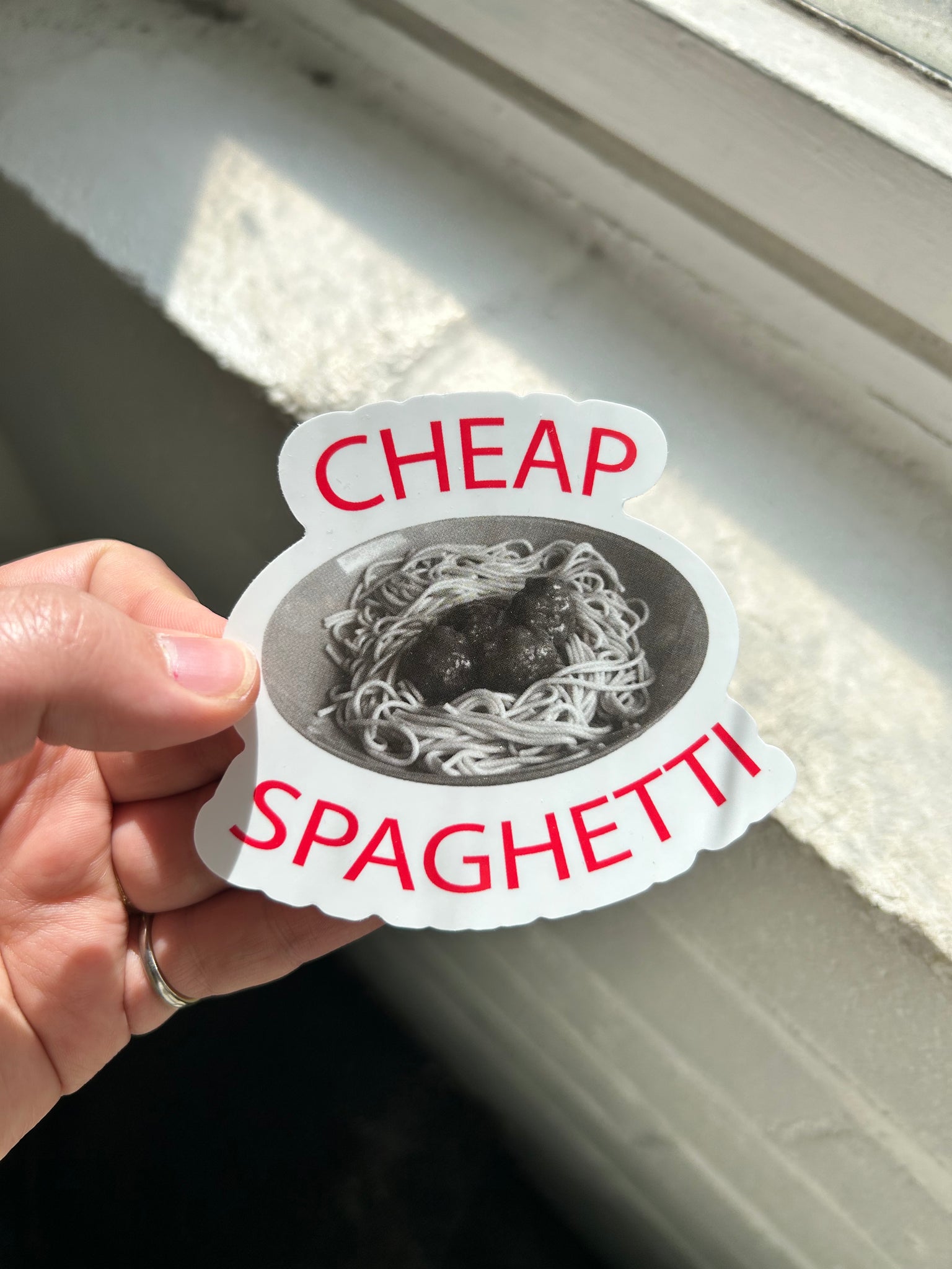 Cheap Spaghetti Sticker by Family Store