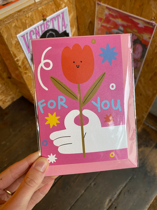 For You Tulip card by Uschie