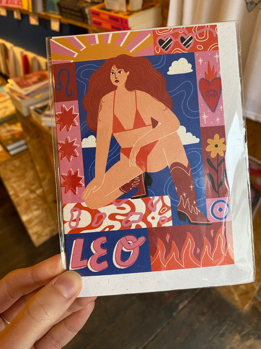 Leo Astro card by Uschie