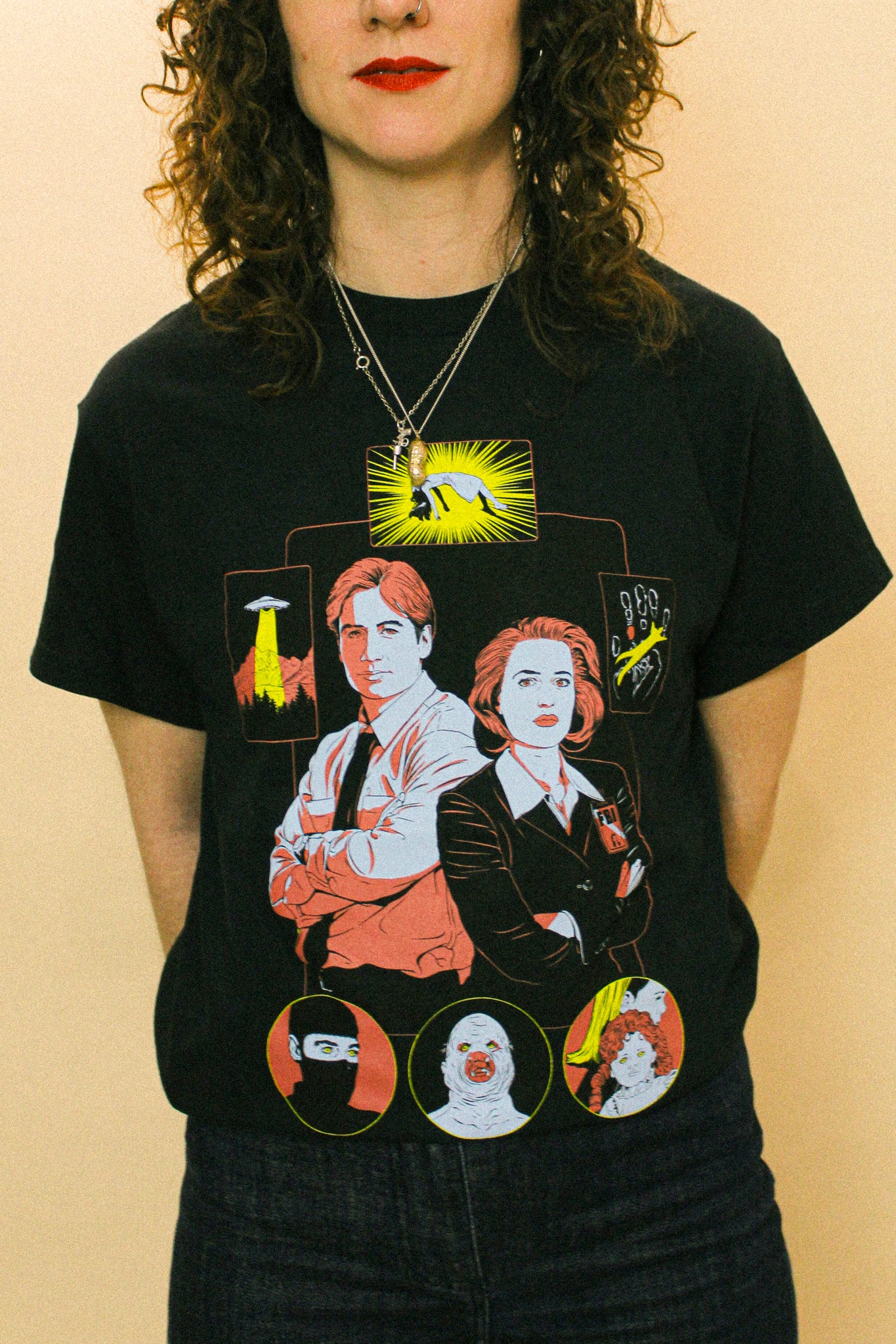 X Files T-shirt by Louise Pomeroy (Front only)