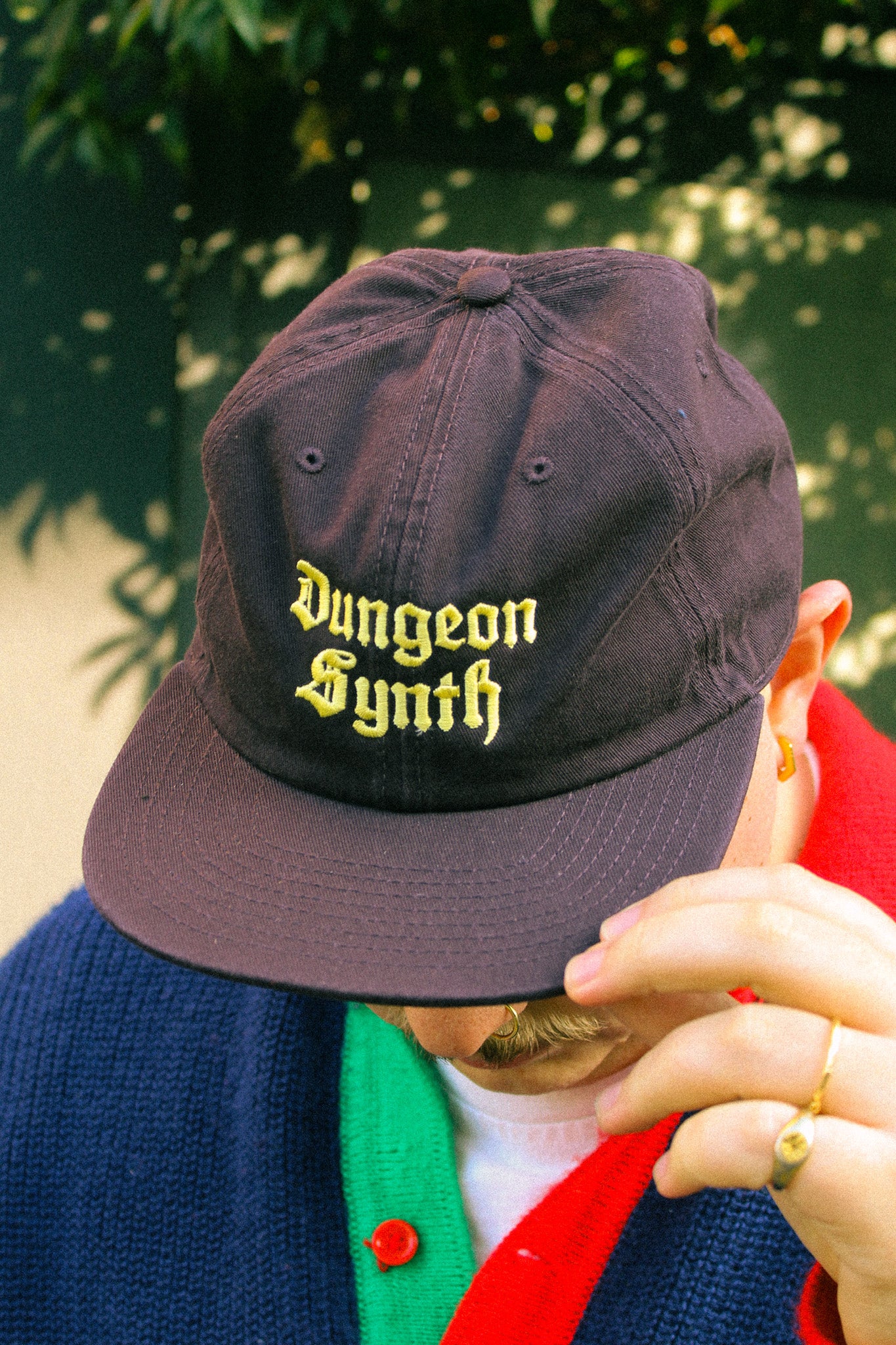 Dungeon Synth Embroidered Cap Plum