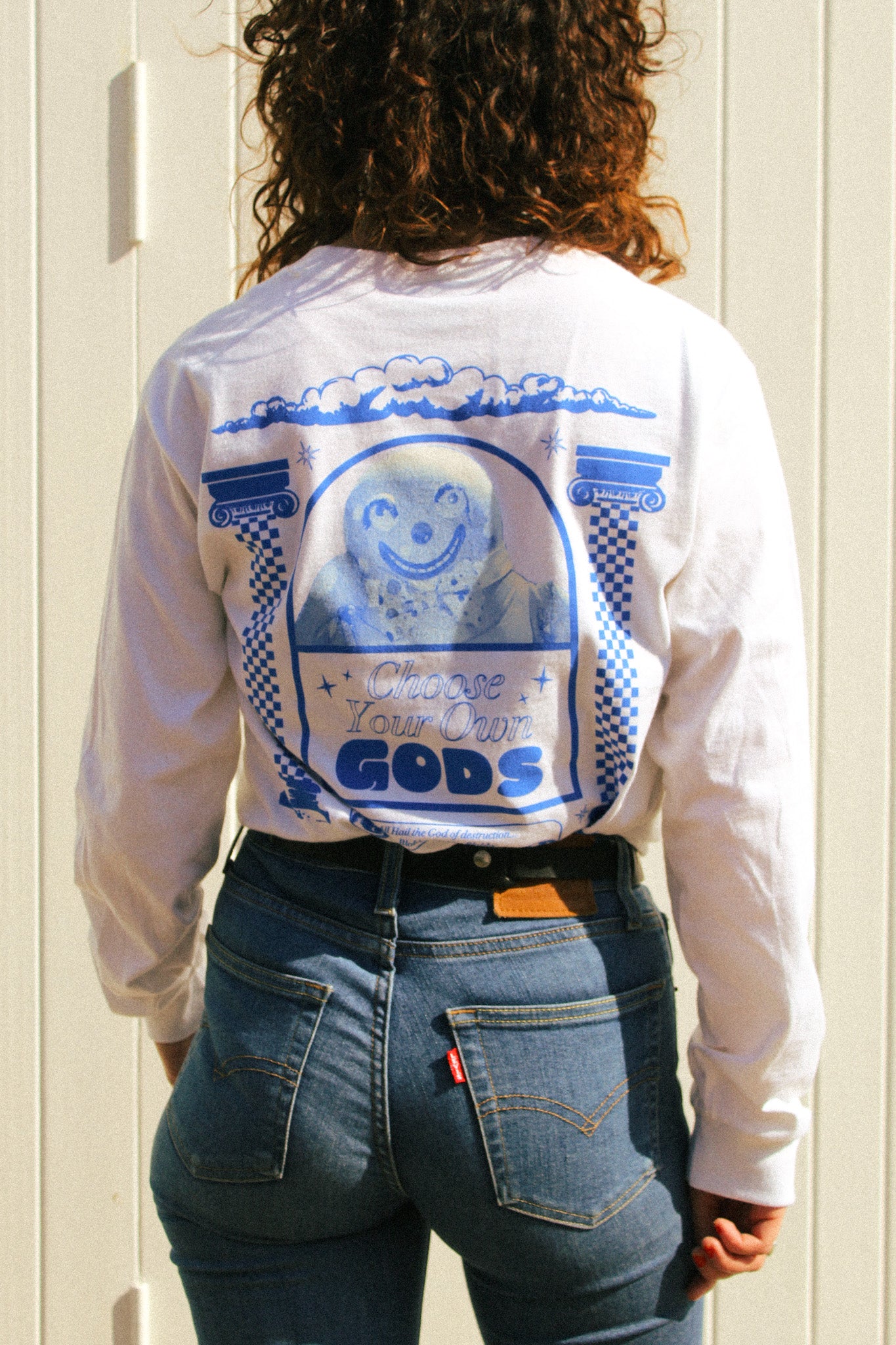 Blobby White Long sleeve by Family Store