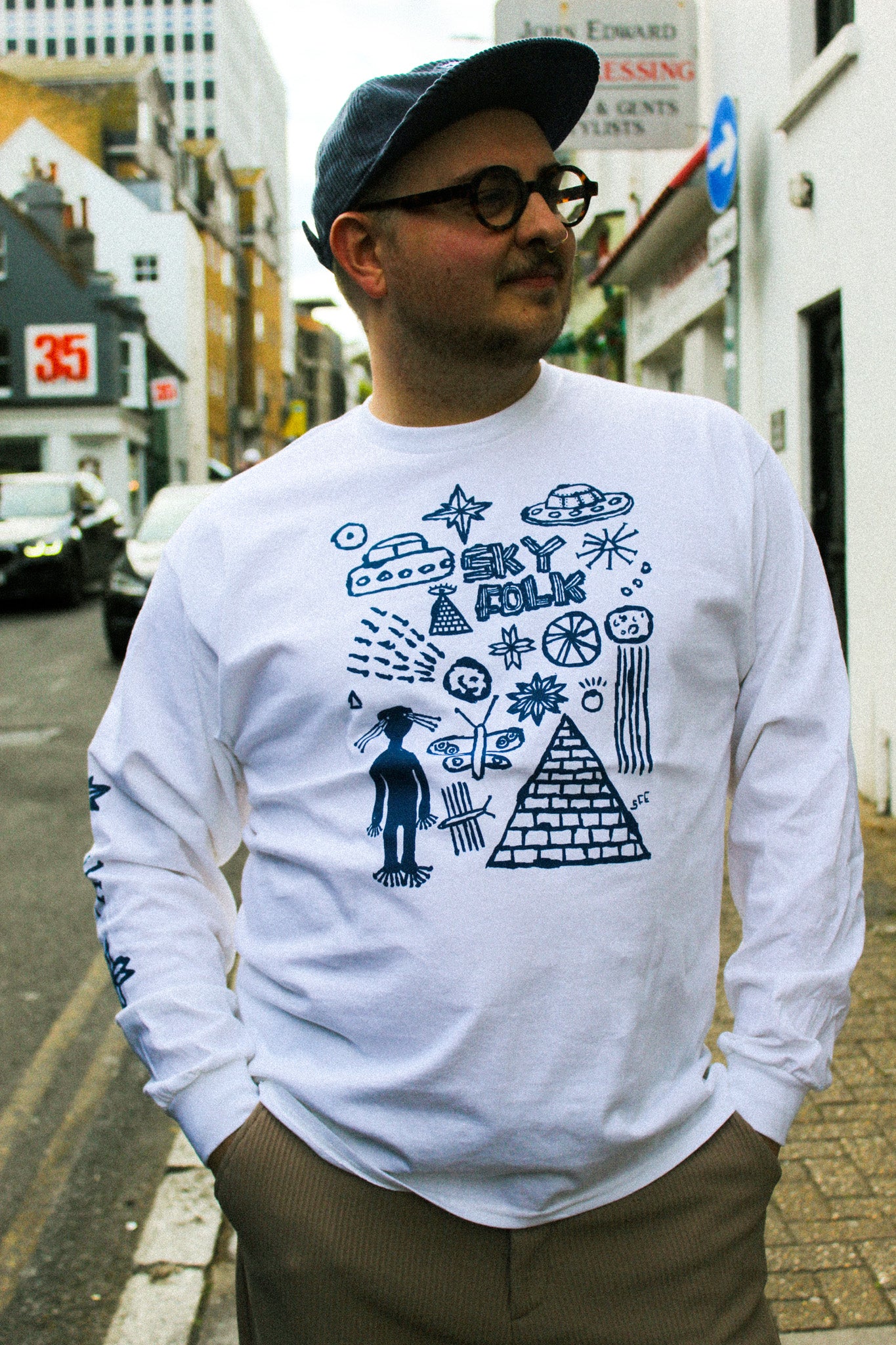 Sky Folk Longsleeve by Stewart Easton