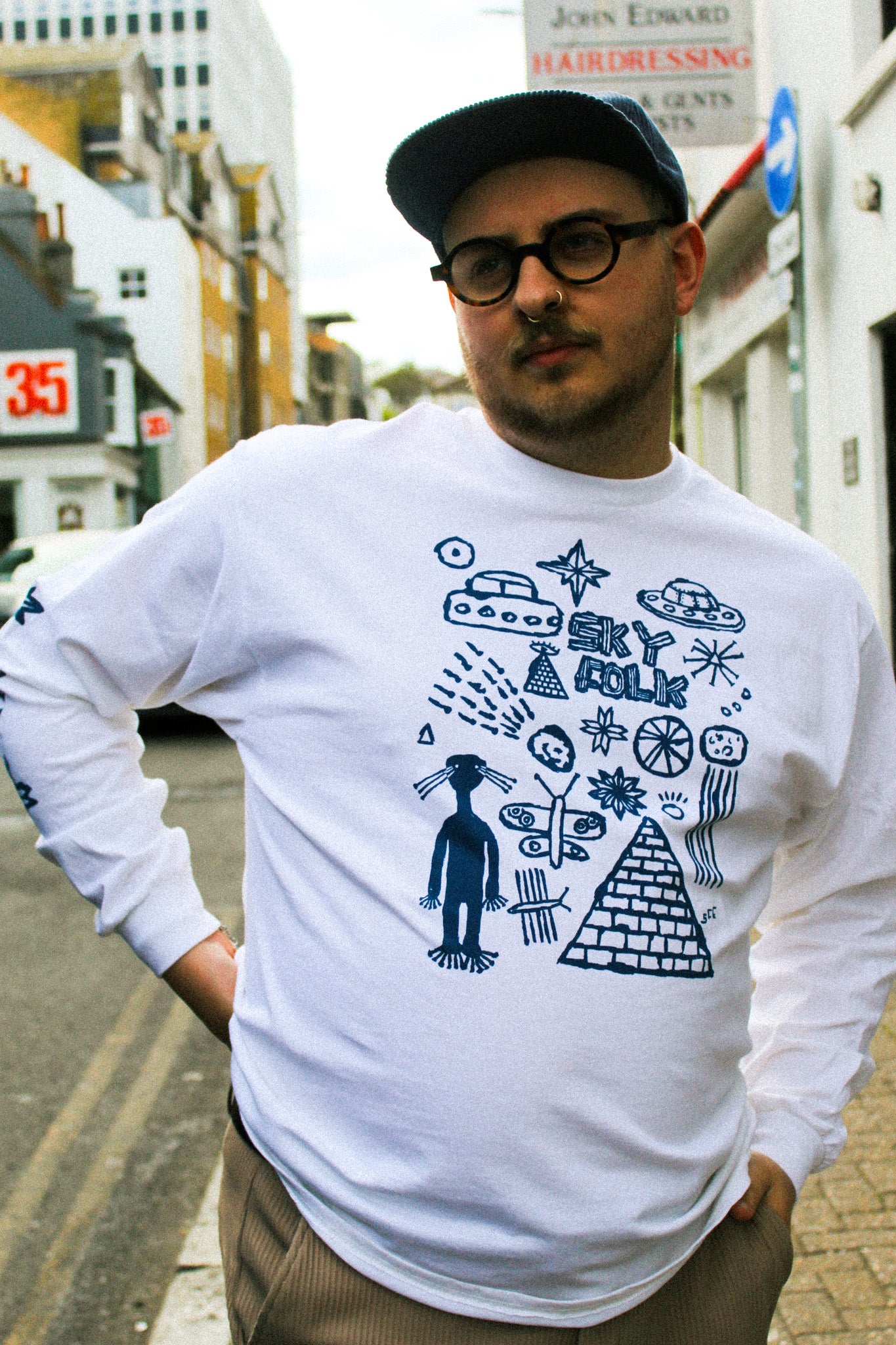 Sky Folk Longsleeve by Stewart Easton