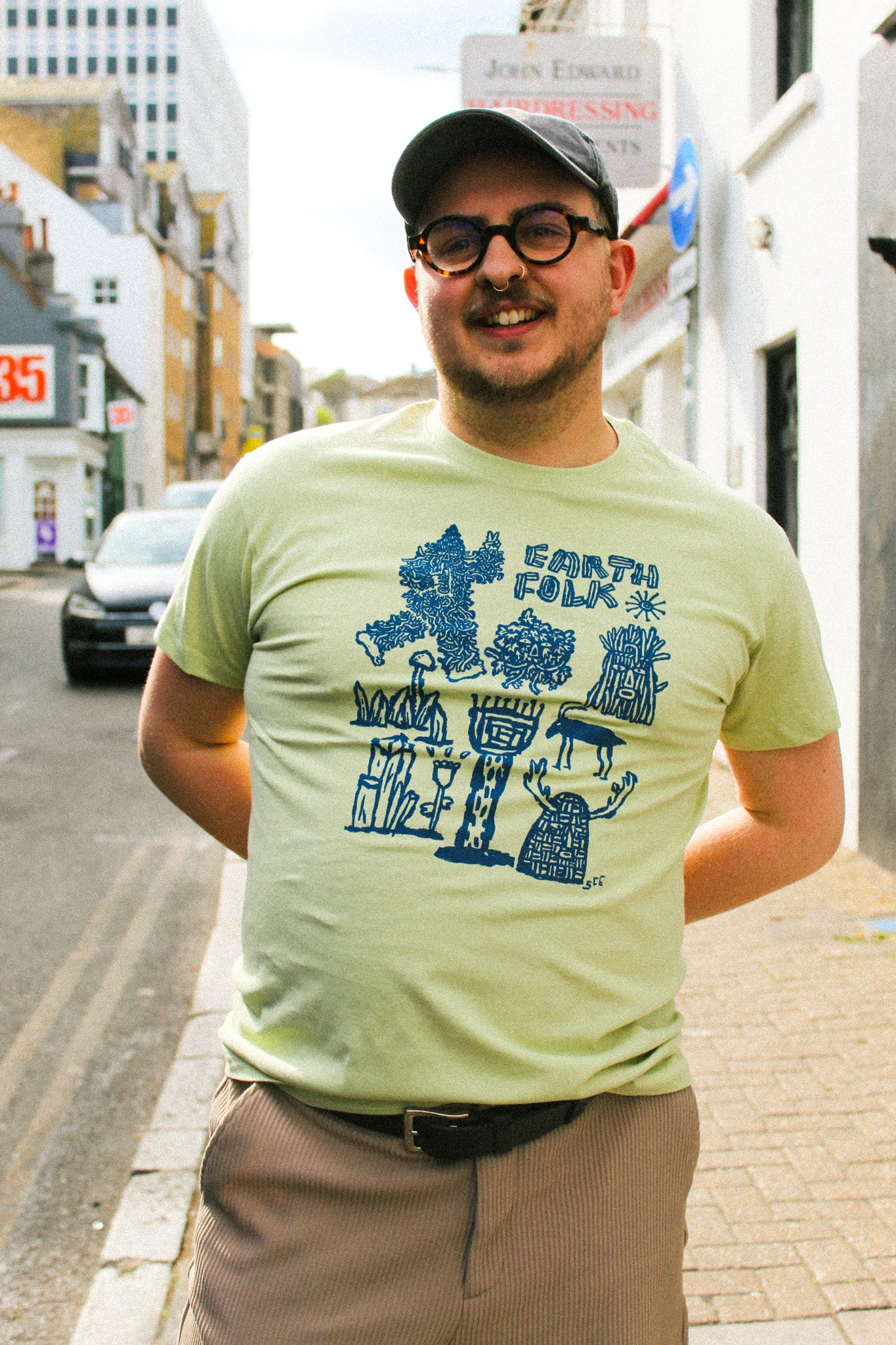Earth Folk Sage T-Shirt by Stewart Easton