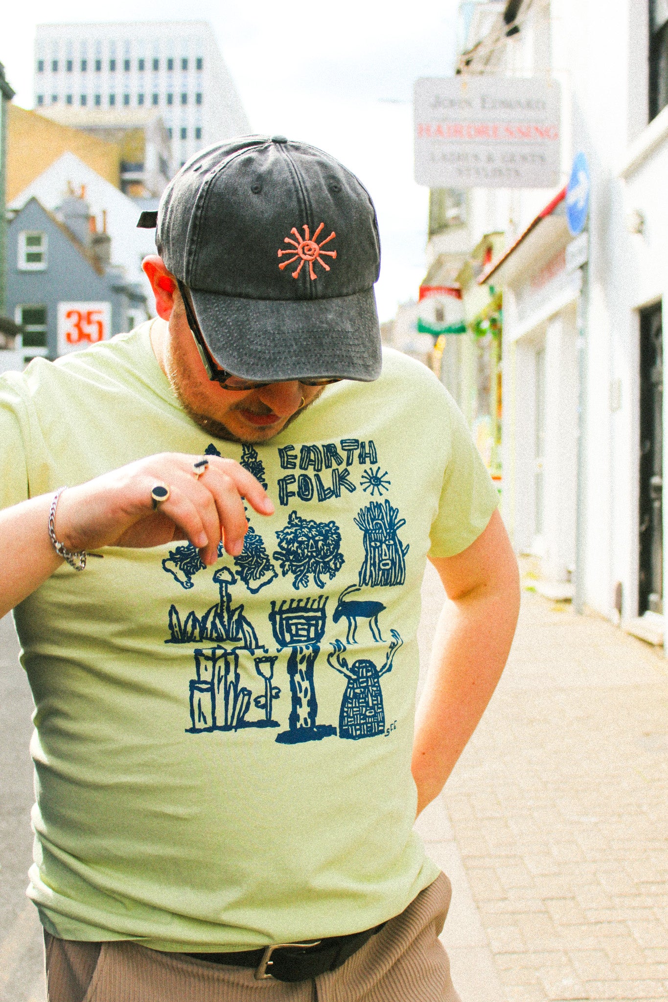 Earth Folk Sage T-Shirt by Stewart Easton