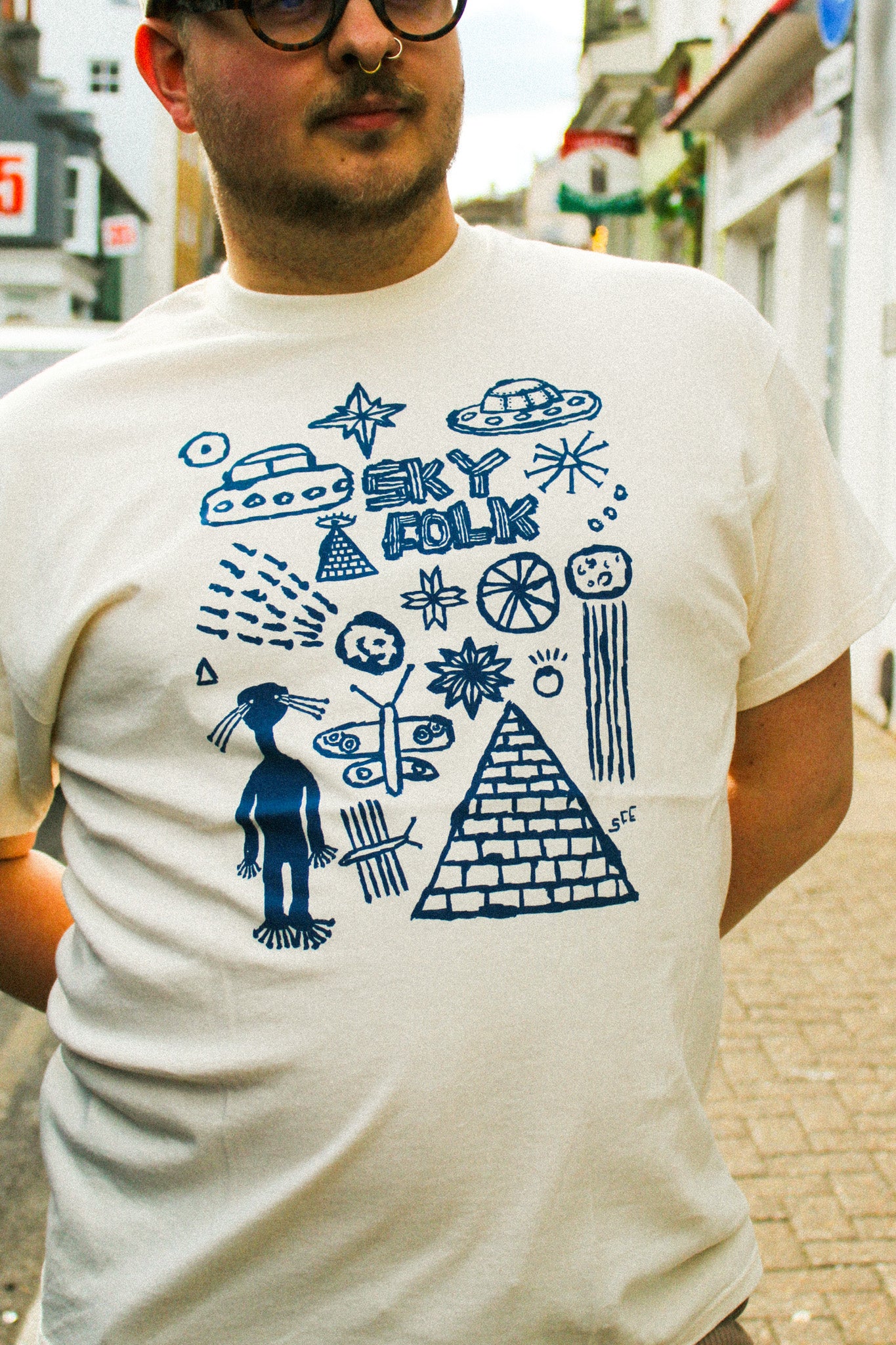 Sky Folk T-Shirt by Stewart Easton