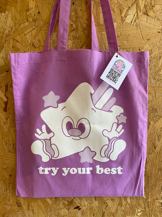 Try Your Best / Worst Tote Bags by Bobbi Rae Bearcubs