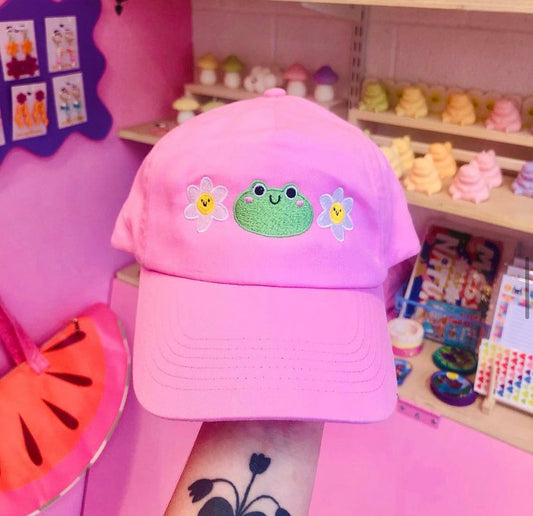 Frog Pink Cap by Uschie