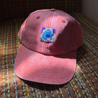 ACID FROG VINTAGE ORANGE DAD CAP BY FURIOUS CREATIONZ