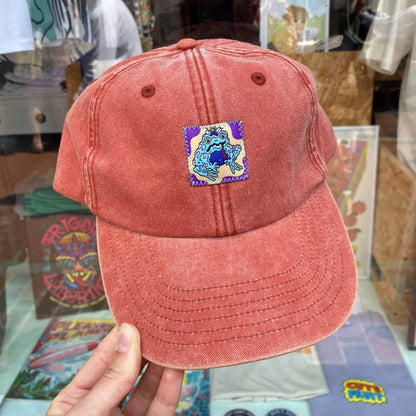 ACID FROG VINTAGE ORANGE DAD CAP BY FURIOUS CREATIONZ