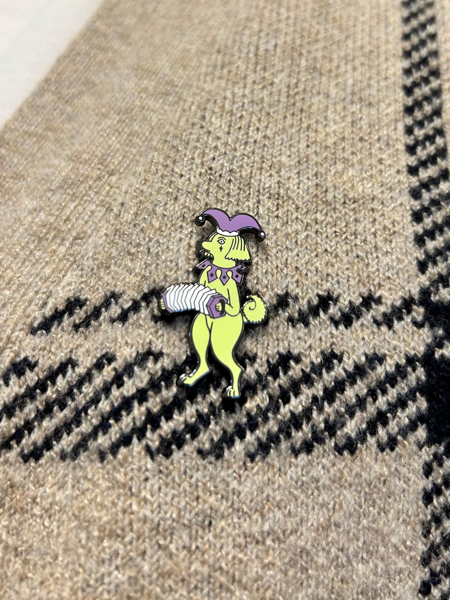 FS X Maddie Fischer Jester Dog Enamel Pin