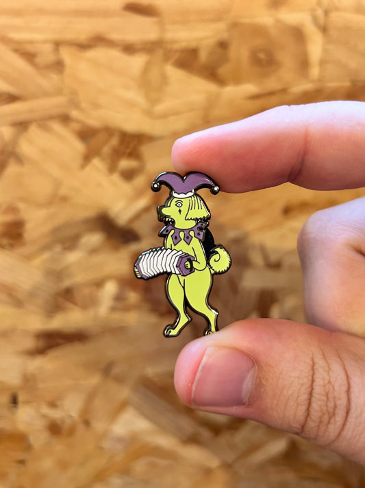 FS X Maddie Fischer Jester Dog Enamel Pin